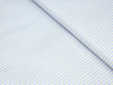 SKY BLUE WITH YELLOW THIN LINE PREMIUM MIX COTTON SHIRT FABRIC.